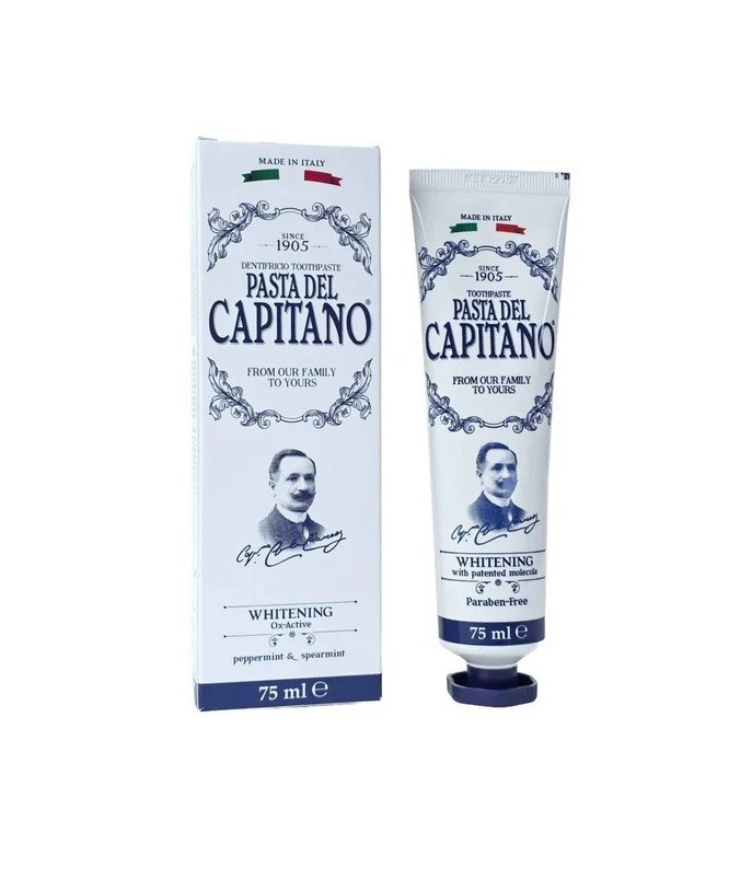 CAPITANO Whitening Ox-active Peppermint & Spearmint Toothpaste 75ml كابيتانو معجون اسنان
