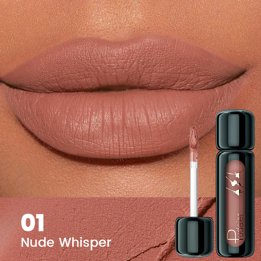 PUDAIER Blackie Kitty Soft velvet lip mud  بوداير احمر شفاه مخملي
