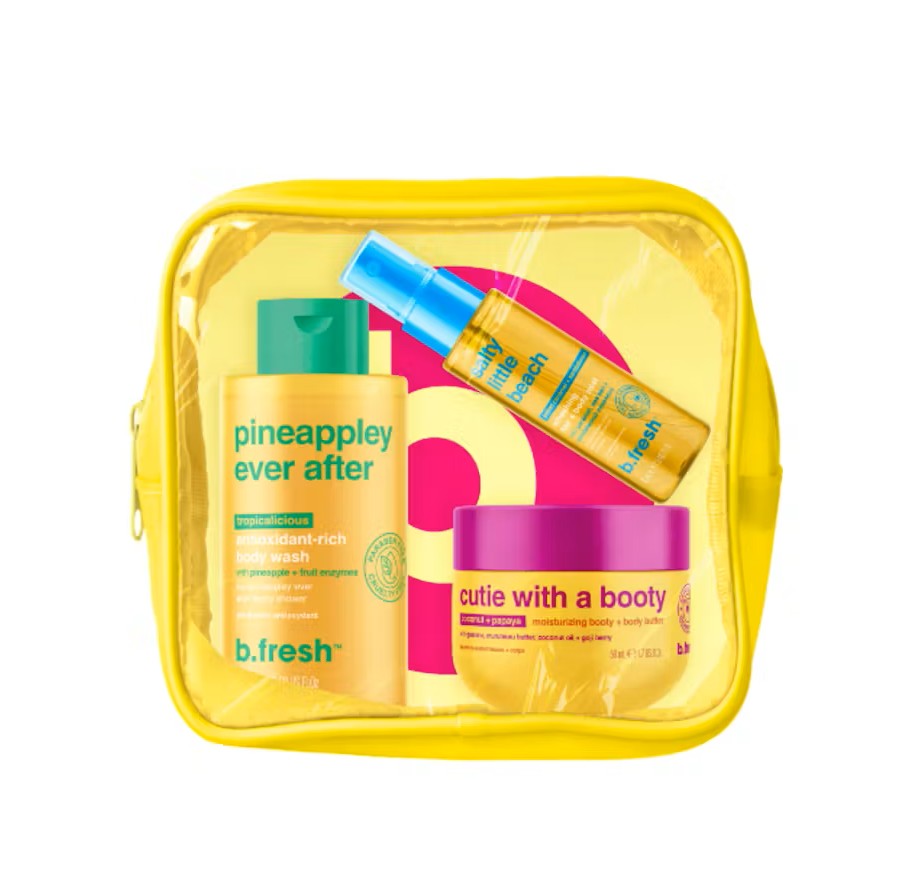 B.FRESH tropicalicious travel trio SET بي فريش مجموعة أدوات سفر صغيرة للعناية بالجسم
