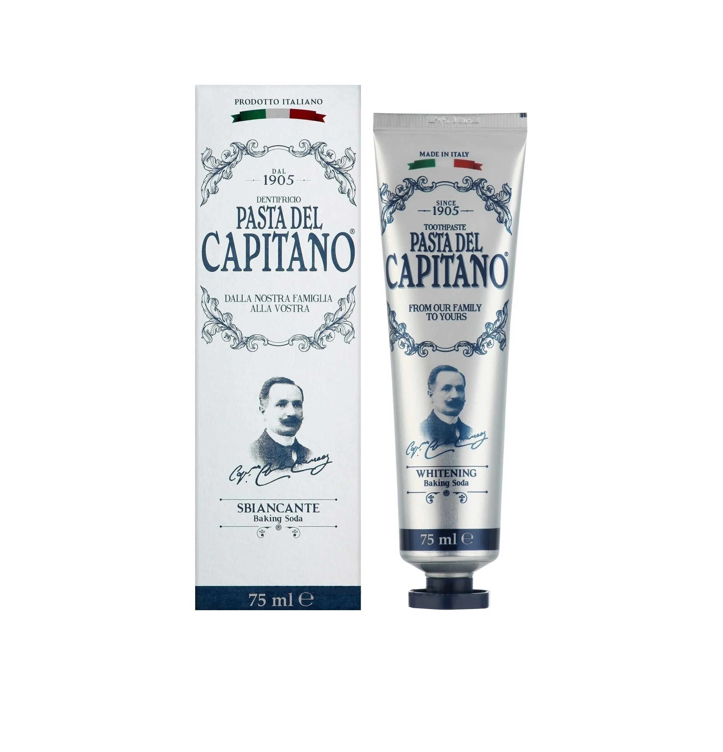 CAPITANO Whitening Baking Soda Sweet Mint Toothpaste 75ml كابيتانو معجون اسنان