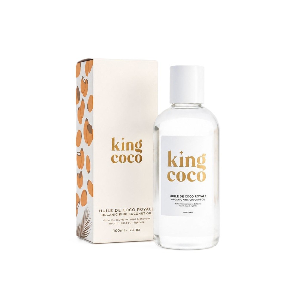 KING COCO King Coconut Oil Repair for Hair, Body & Skin 100ml  كنغ كوكو زيت جوز الهند يرطب ويغذي الجسم والشعر