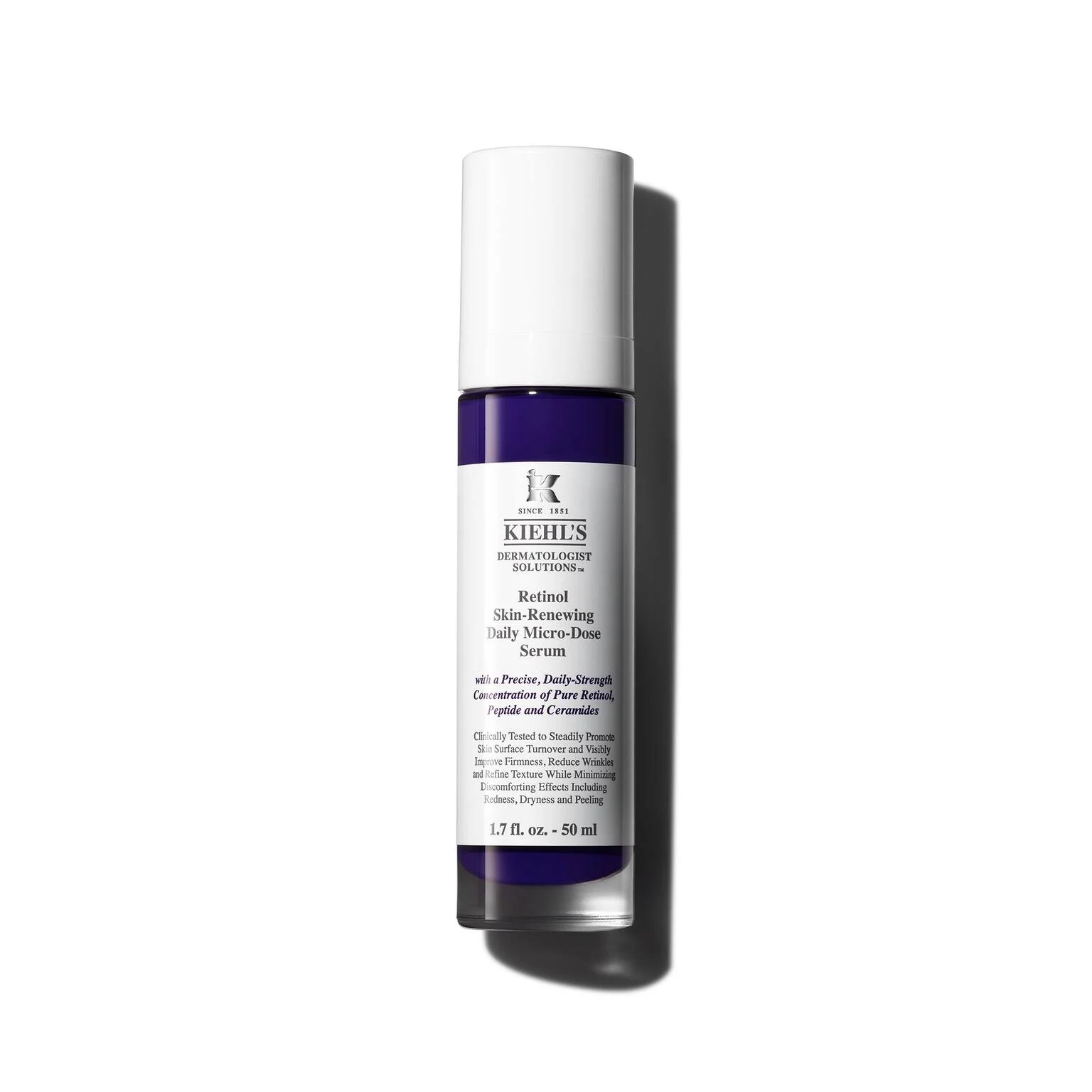 KIEHL'S Micro-Dose Anti-Aging Retinol Serum with Ceramides and Peptide 50ml  كيلز سيروم الريتينول المرطب والمضاد للشيخوخة يساعد على تجديد البشرة