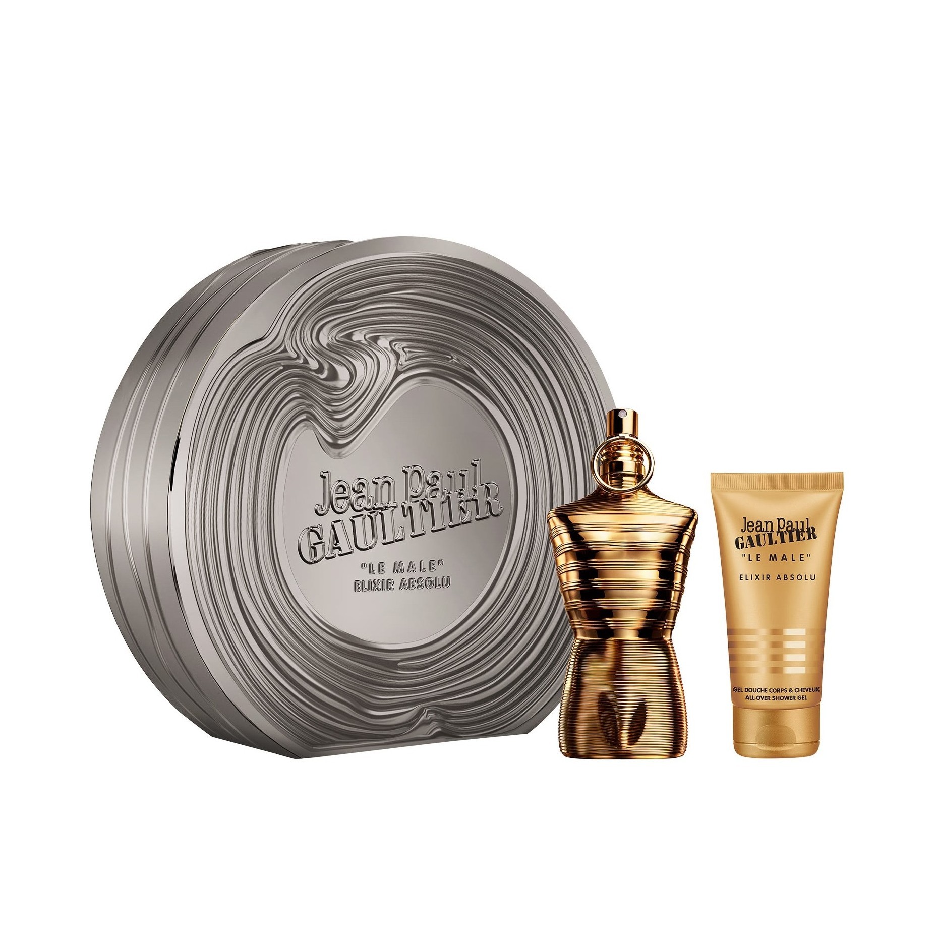 JEAN PAUL Gaultier Le Male Elixir Absolu Set (125ml + Shower Gel 75ml)  جين پول بكج هدايا للرجال
