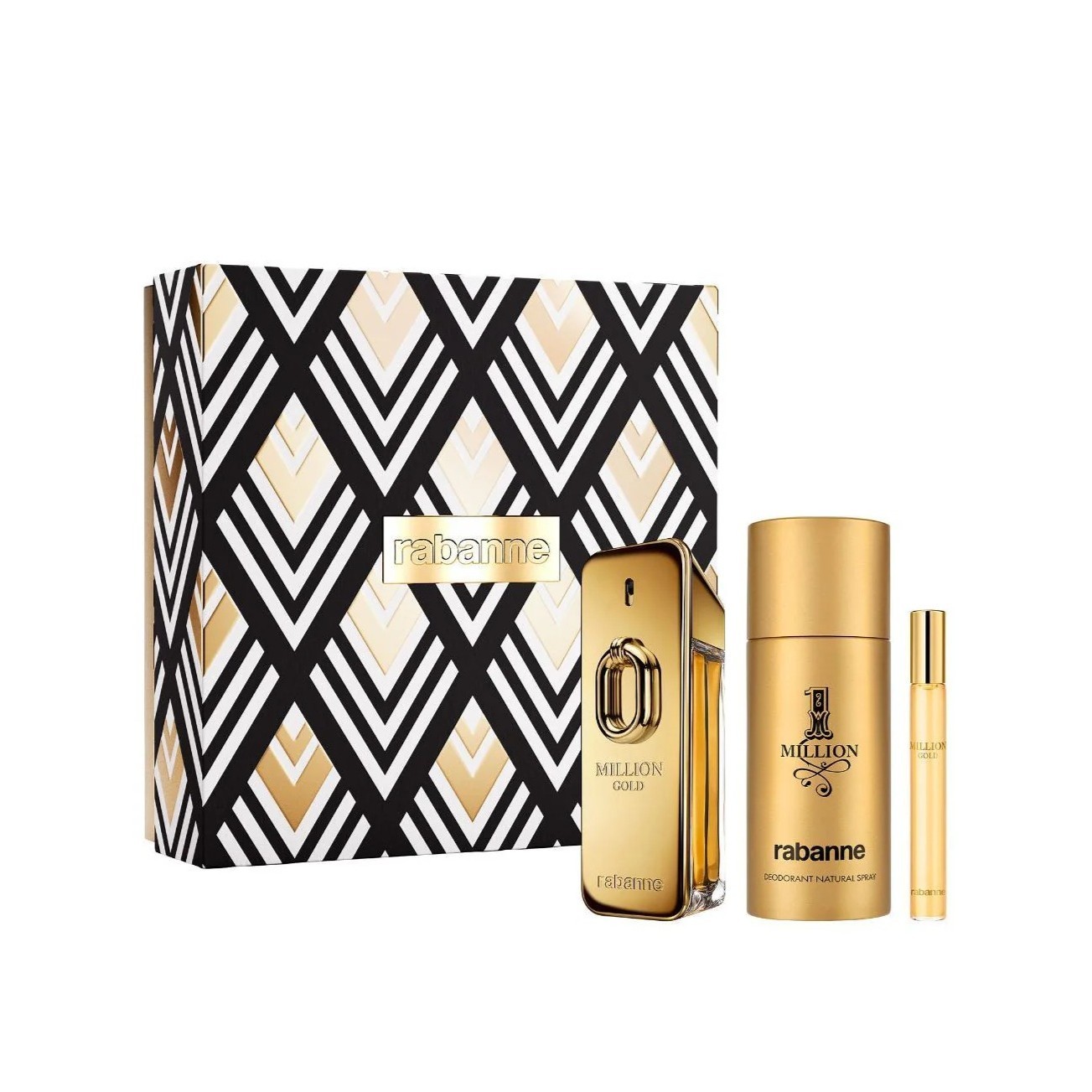 PACO RABANNE Million Gold Eau de Parfum Intense 100ml Gift Set  باكو راباني بكج هدايا للرجال
