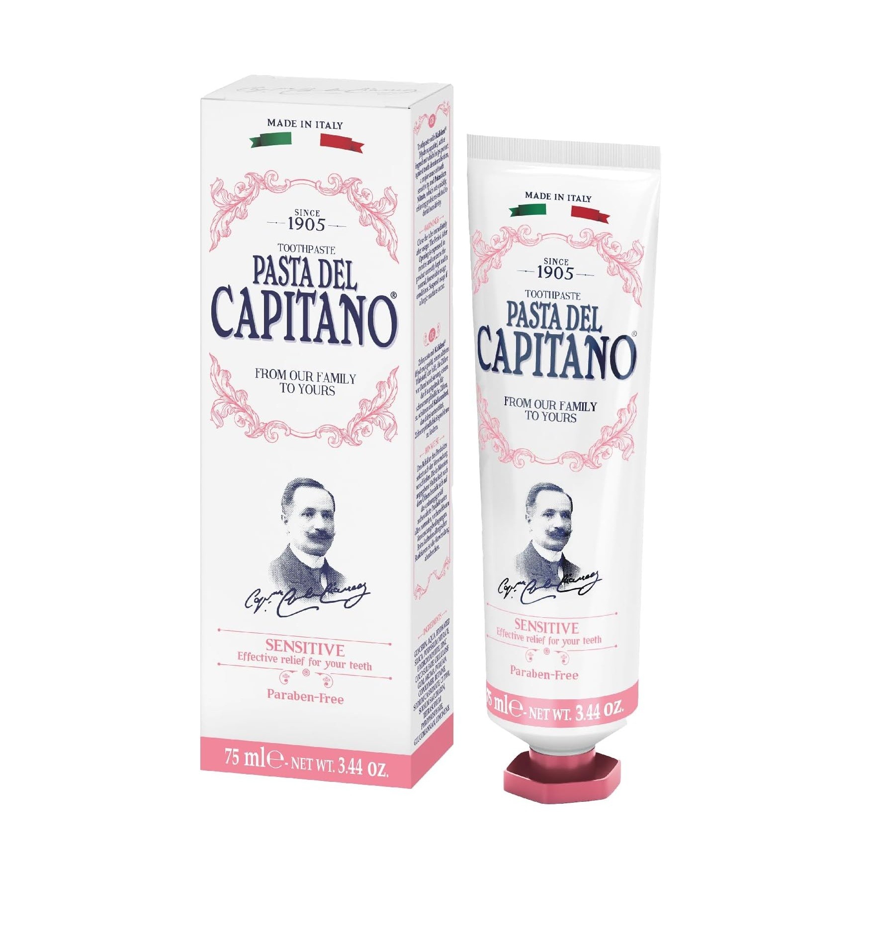 CAPITANO Sensitive Teeth Gentle Mint Toothpaste  75ml كابيتانو معجون اسنان للاسنان الحساسة