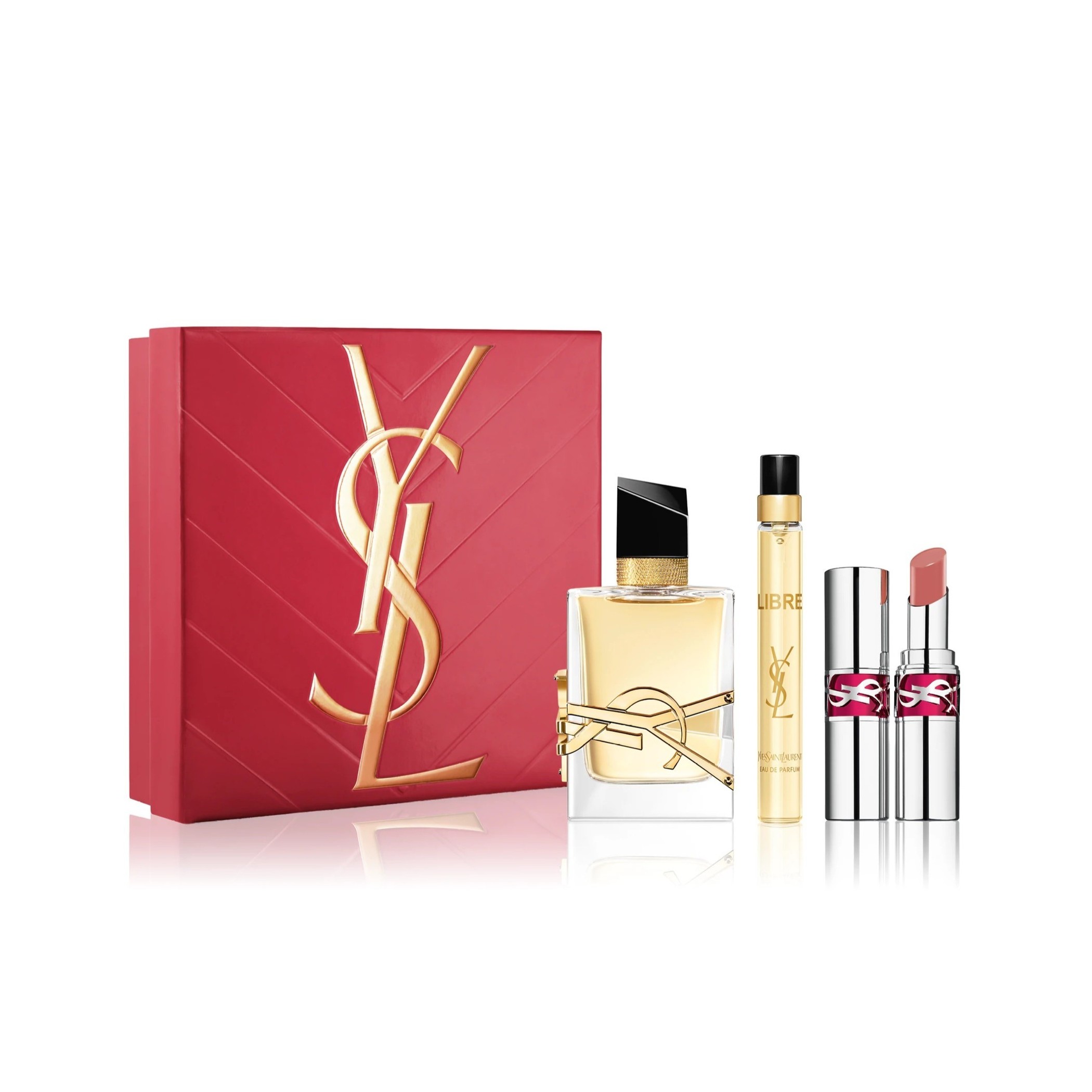 YVES SAINT LAURENT LIBRE SET (Eau De Parfum 50ml + 10ml + Lip Gloss 15)  واي اس ال بكج هدايا للنساء