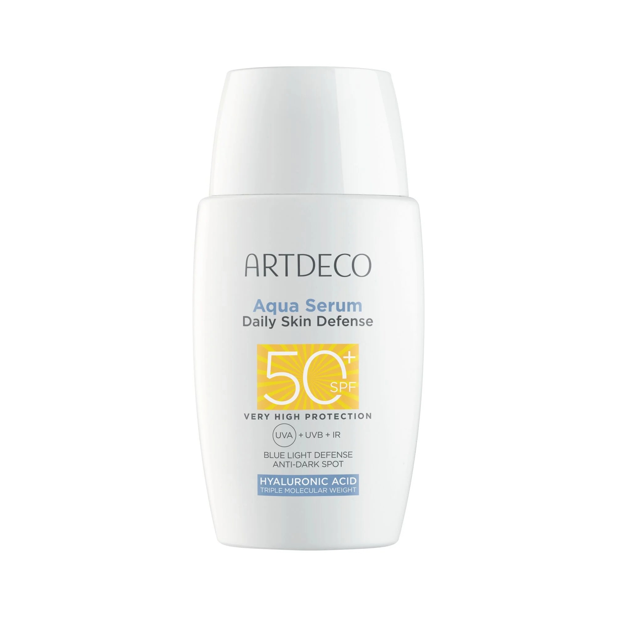 ARTDECO Aqua Serum Daily Skin Defense SPF50+  أرديكو سيروم بعامل حماية من اشعة الشمس مائي مرطب للبشرة