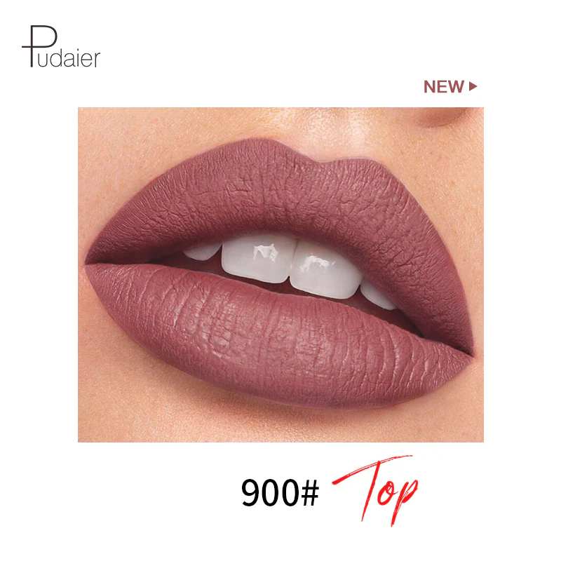 PUDAIER Mini Capsule Matte Liquid Lipstick بوداير أحمر شفاه سائل مطفي صغير الحجم