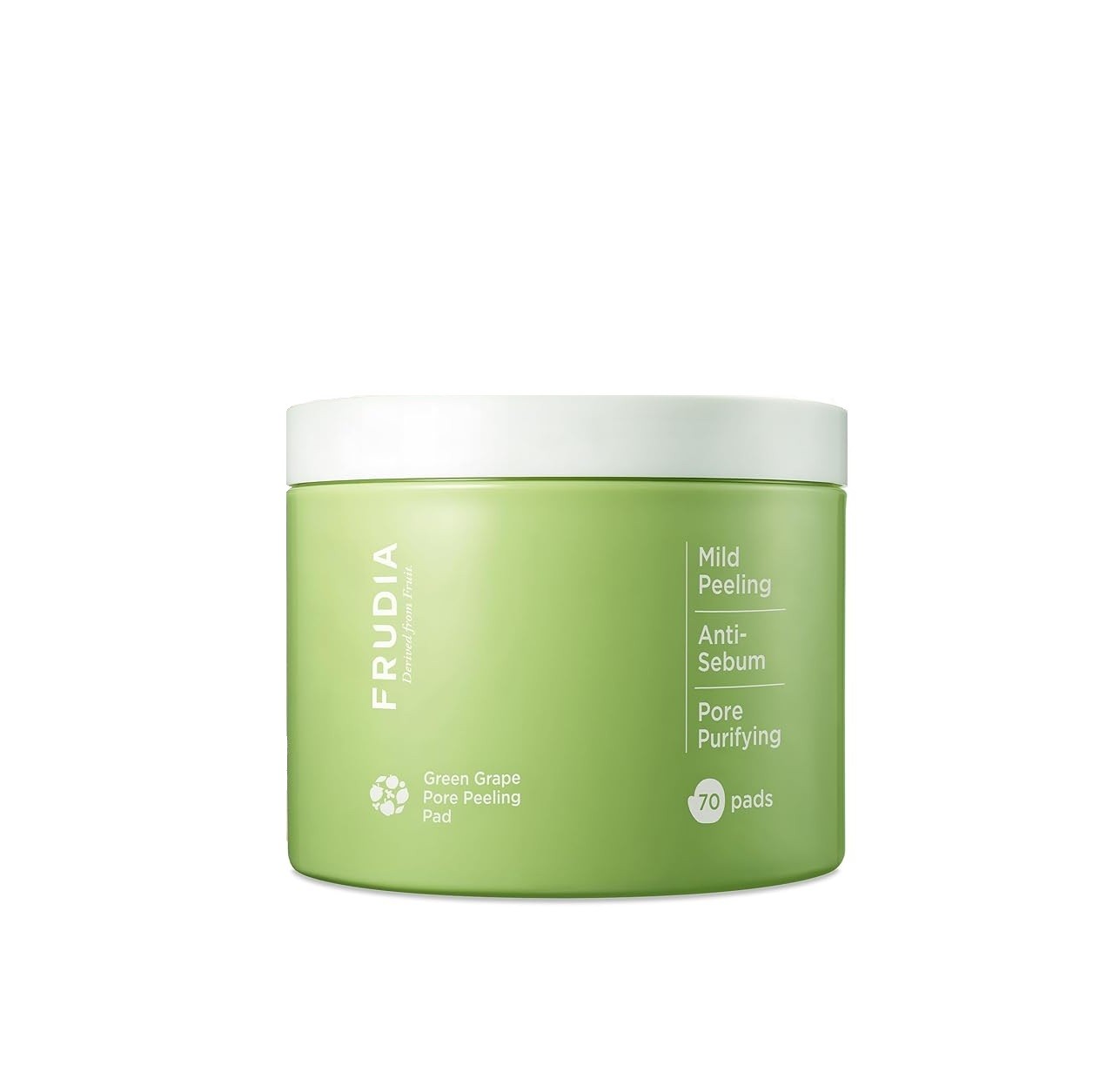 FRUDIA Green grape Pore Peeling Pad 170ml (70pads) فروديا بادات لتقشير وشد مسام البشرة بخلاصة العنب الاخضر