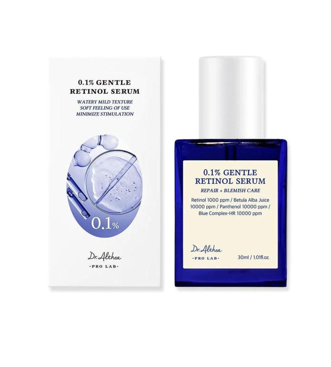 DR. ALTHEA  0.1% Gentle Retinol Serum 30ml دكتور الثيا سيروم منقي للبشرة 