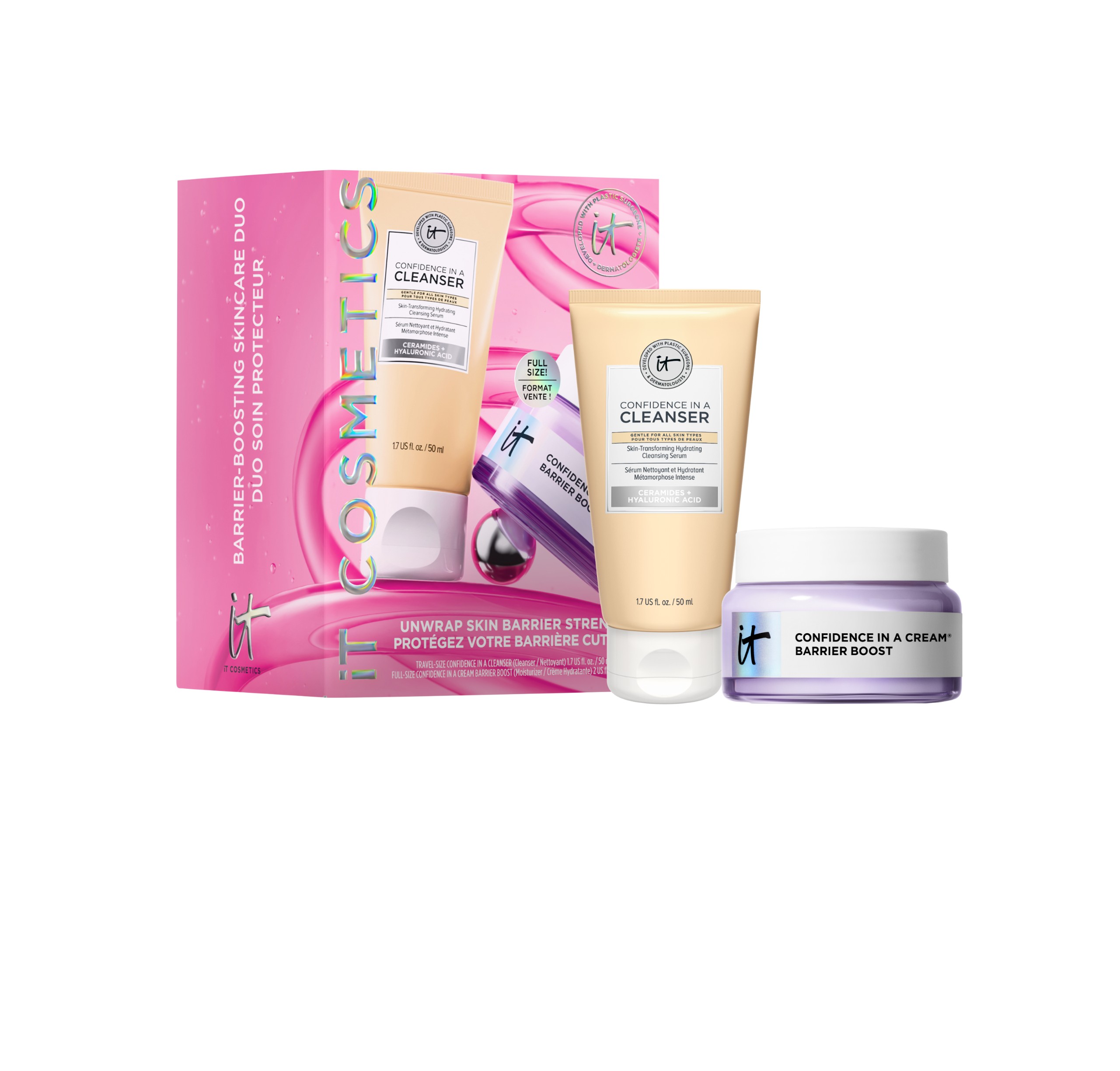 IT Cosmetics Confidence Holiday Barrier Set ات كوزمتك مجموعة العناية بالبشرة 