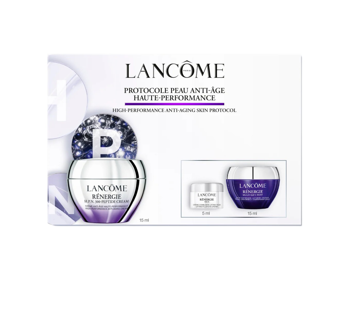 LANCOME Renergie High-Performance Anti-Age Discovery Set لانكوم مجموعة العناية بالبشرة 