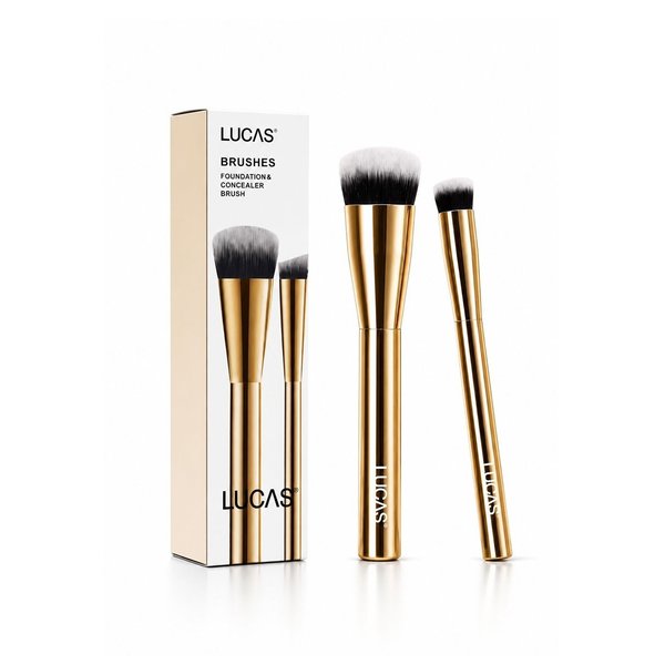 LUCAS BY BARAA Foundation & Concealer Brushes Set  لوكاس مجموعة فرش مكياج