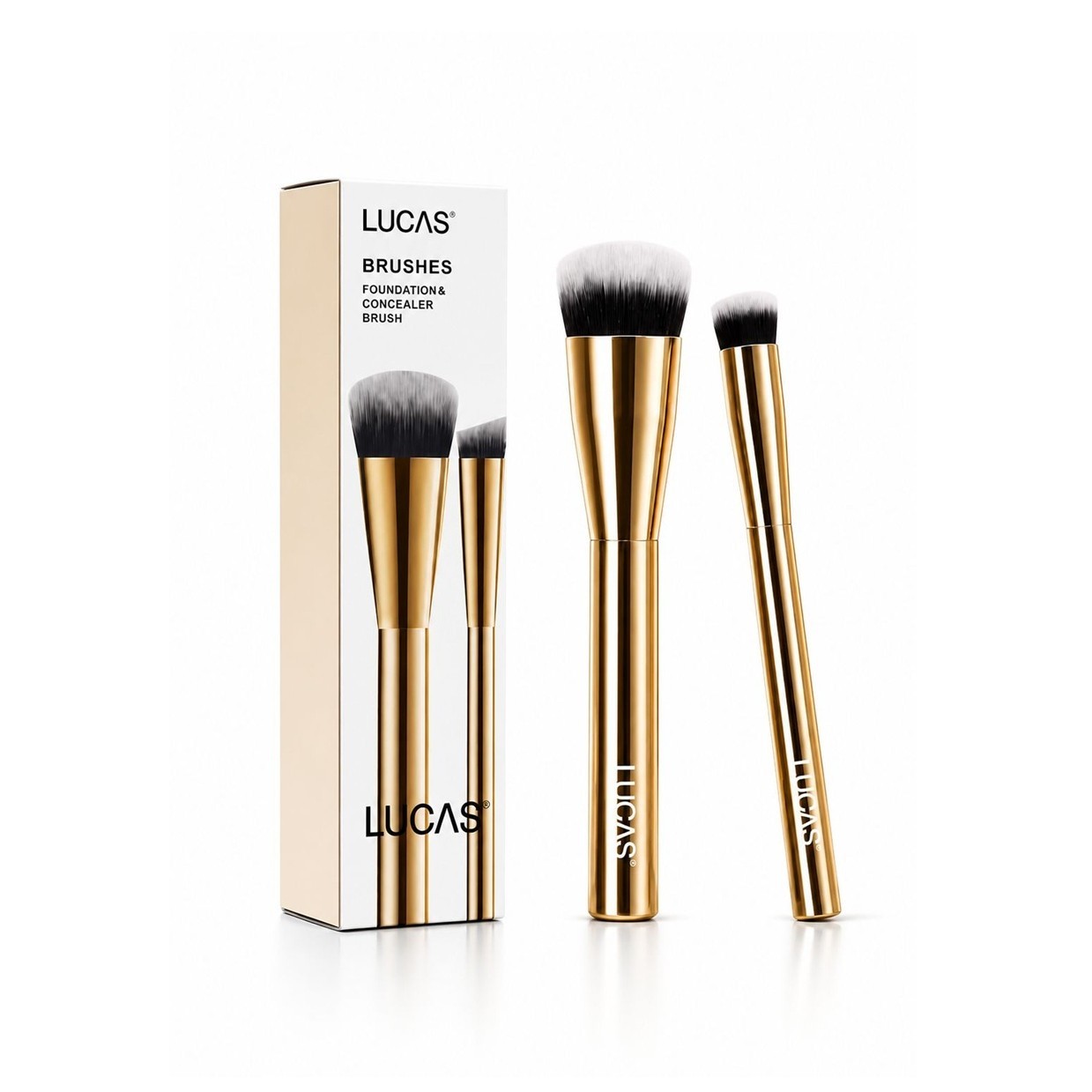 LUCAS BY BARAA Foundation & Concealer Brushes Set  لوكاس مجموعة فرش مكياج