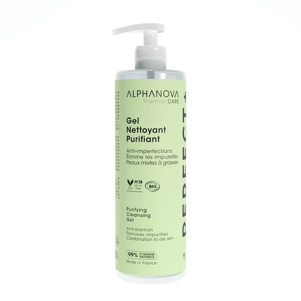 ALPHANOVA Gel Nettoyant Purifiant Cleansing Gel 400ml  الفانوفا غسول جل منقي ومضاد للشوائب مصمم للبشرة المختلطة إلى الدهنية