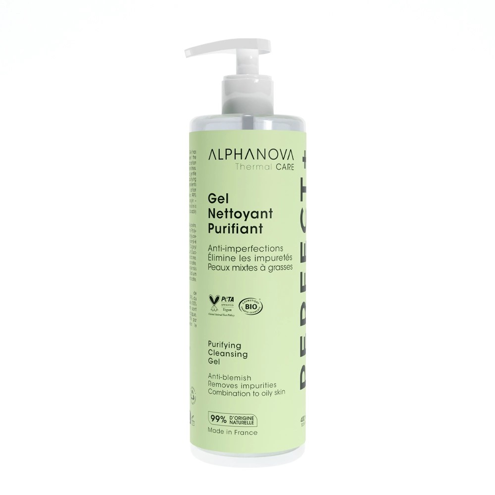 ALPHANOVA Gel Nettoyant Purifiant Cleansing Gel 400ml  الفانوفا غسول جل منقي ومضاد للشوائب مصمم للبشرة المختلطة إلى الدهنية