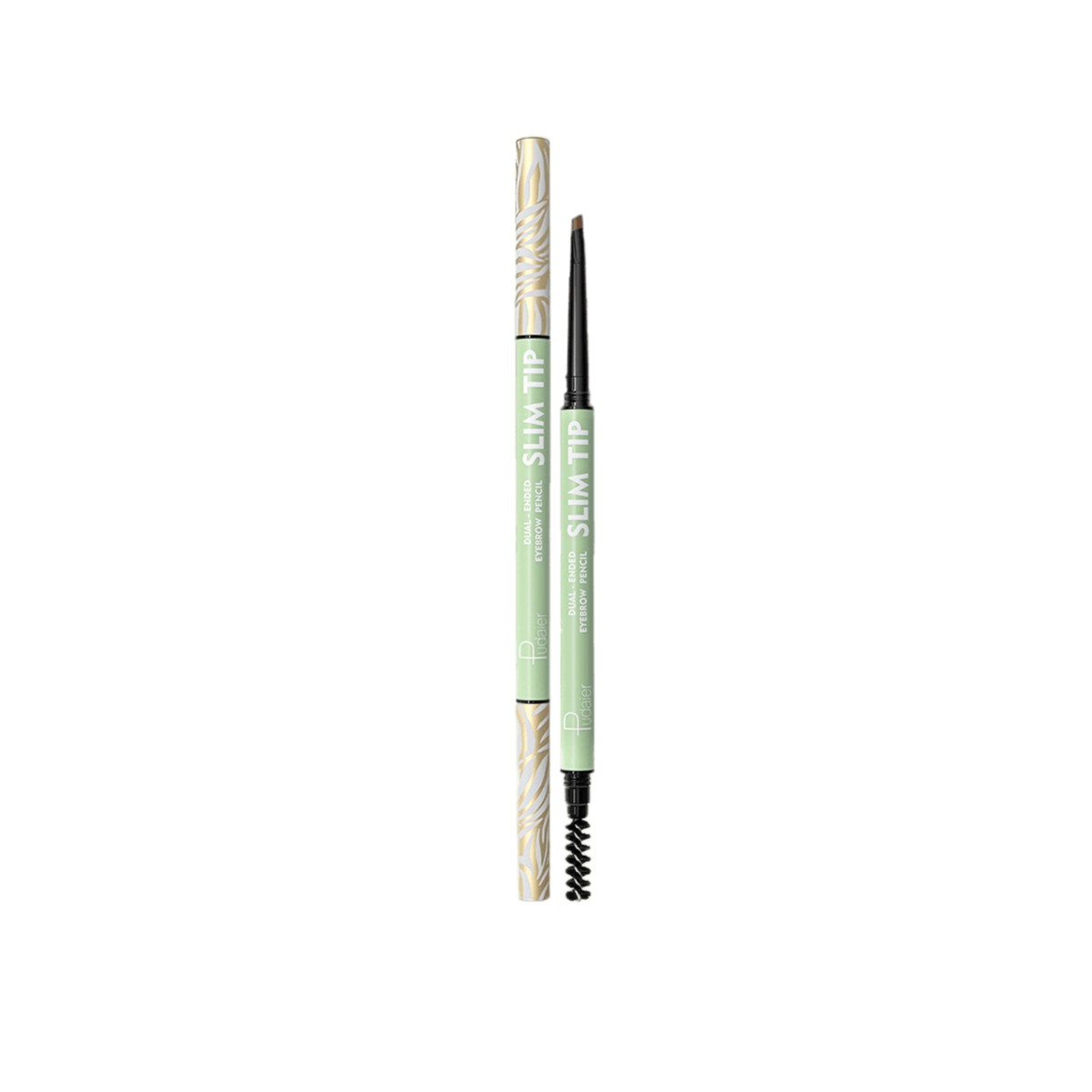 PUDAIER FLOWING LINES Dual-Ended Waterproof Eyebrow Pencil بوداير قلم حواجب مقاوم للماء ذو ​​طرفين
