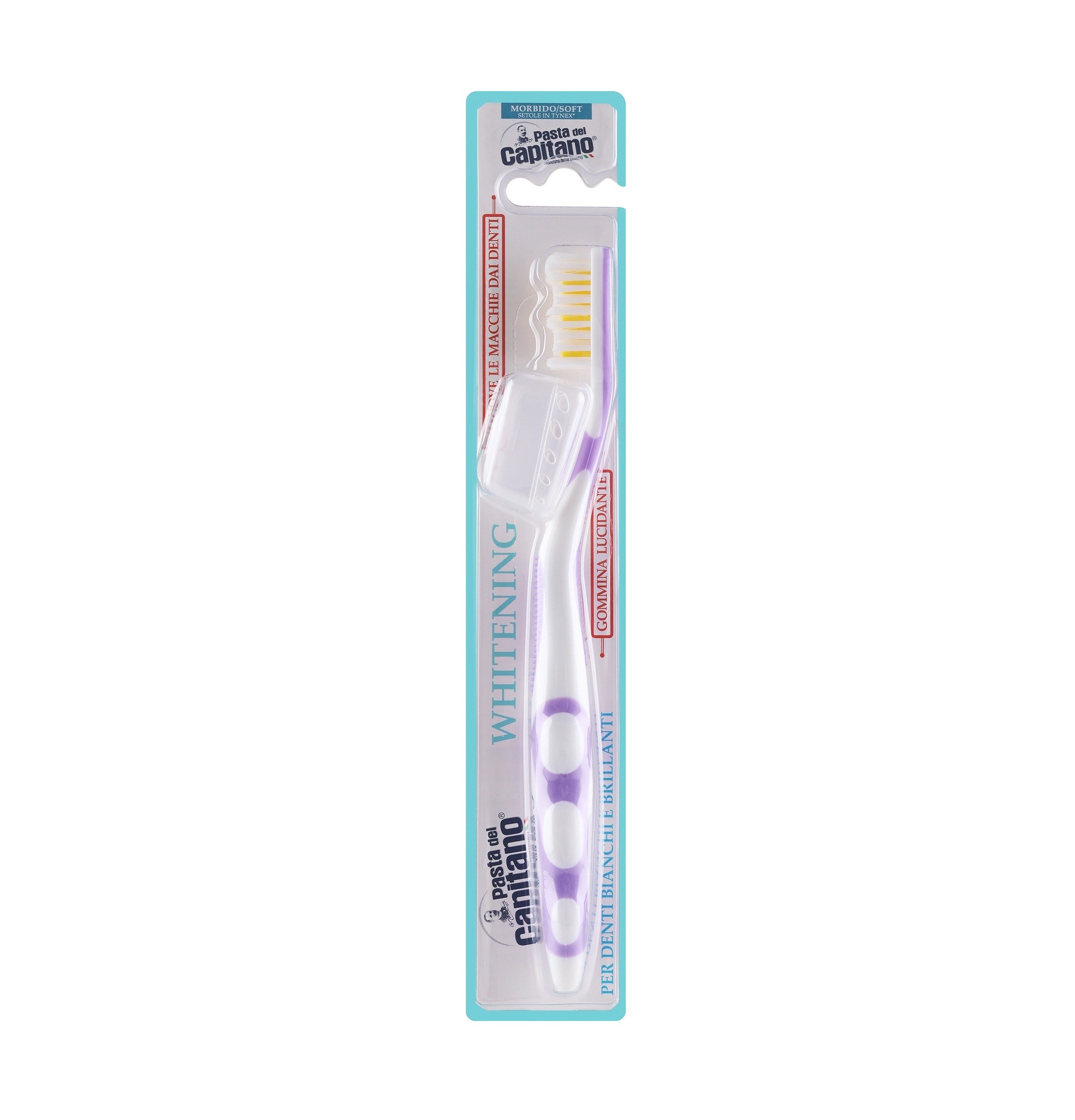 CAPITANO Whitening soft toothbrush - lilac كابيتانو فرشة اسنان