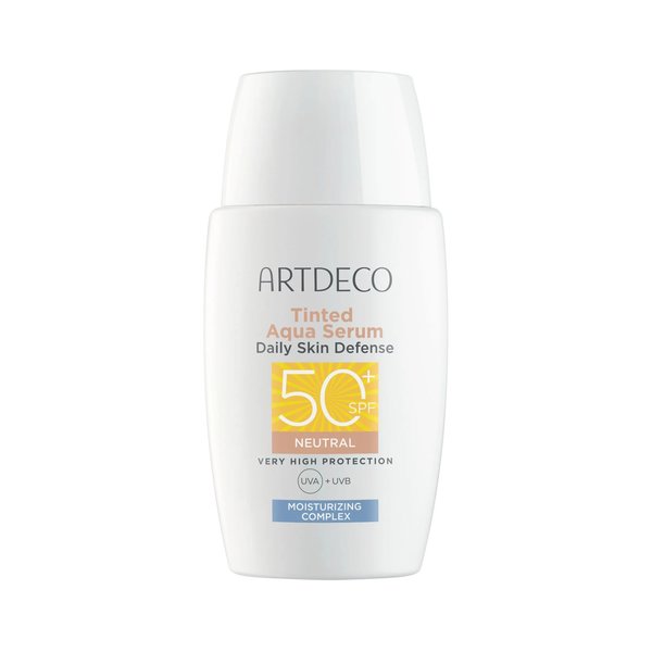 ARTDECO Tinted Aqua Serum Daily Skin Defense SPF50+ أرديكو سيروم بعامل حماية من اشعة الشمس مائي ملون ومرطب للبشرة