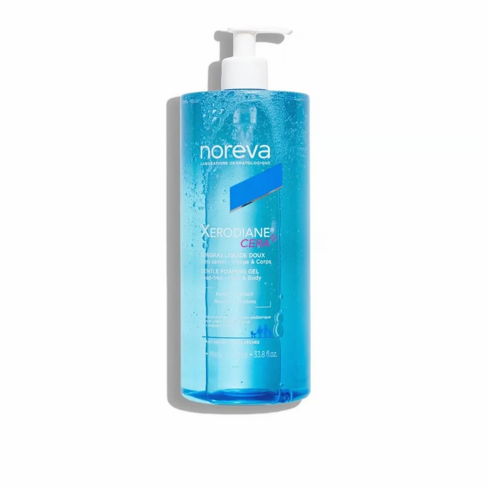 NOREVA Xerodiane cera Gentle Foaming Gel For Body  & Face 1000ml نوريفا غسول للوجه و الجسم 