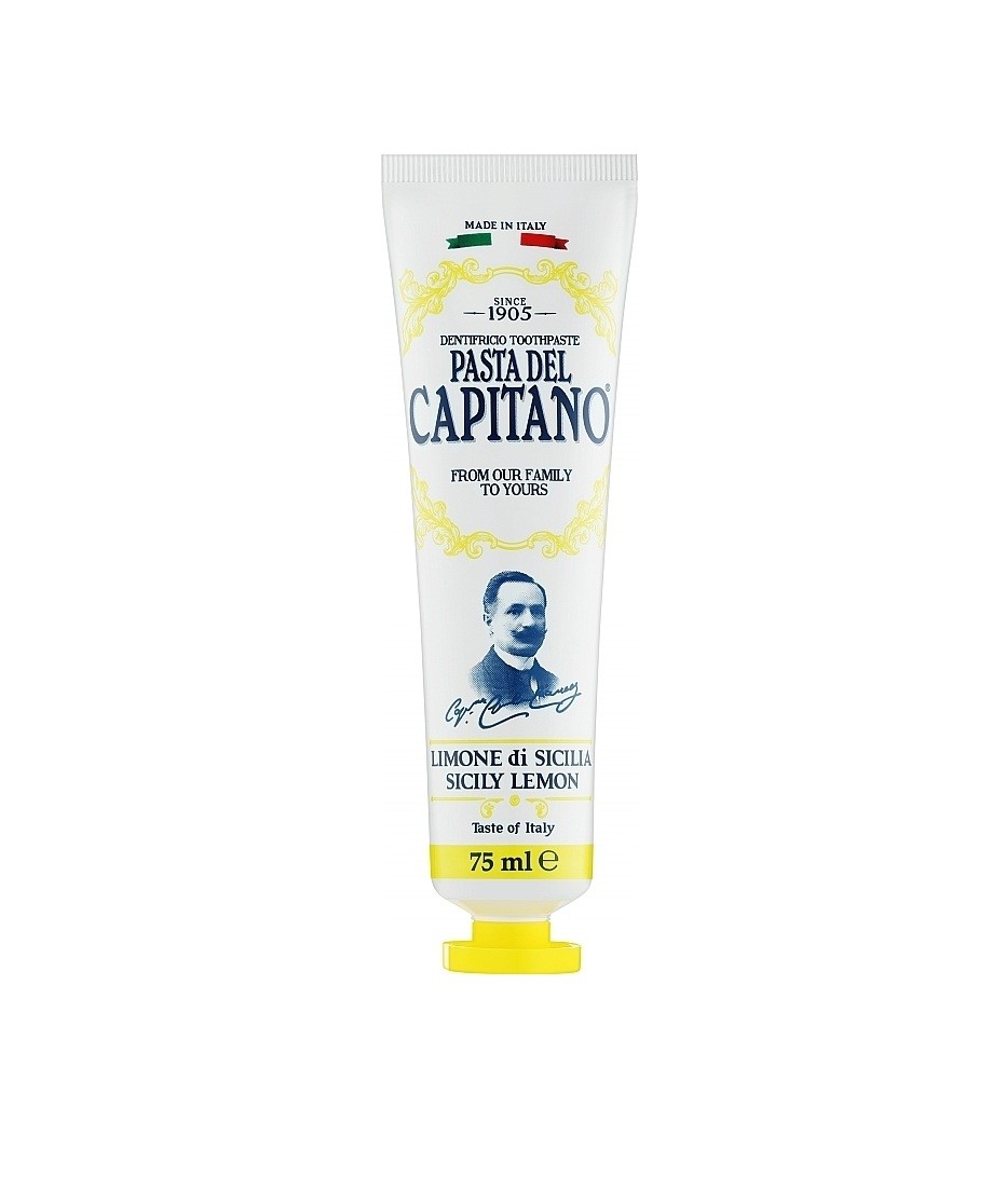 CAPITANO  Sicily Lemon Taste Of Italy Toothpaste 75ml كابيتانو معجون اسنان
