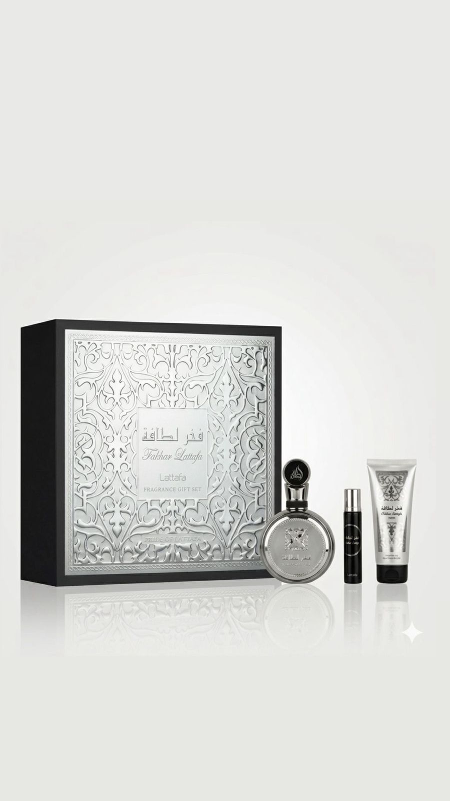 LATTAFA FAKHAR GIFT SET FOR MEN (100ML + 20ML + 100ML) لطافة بكج هدايا للرجال