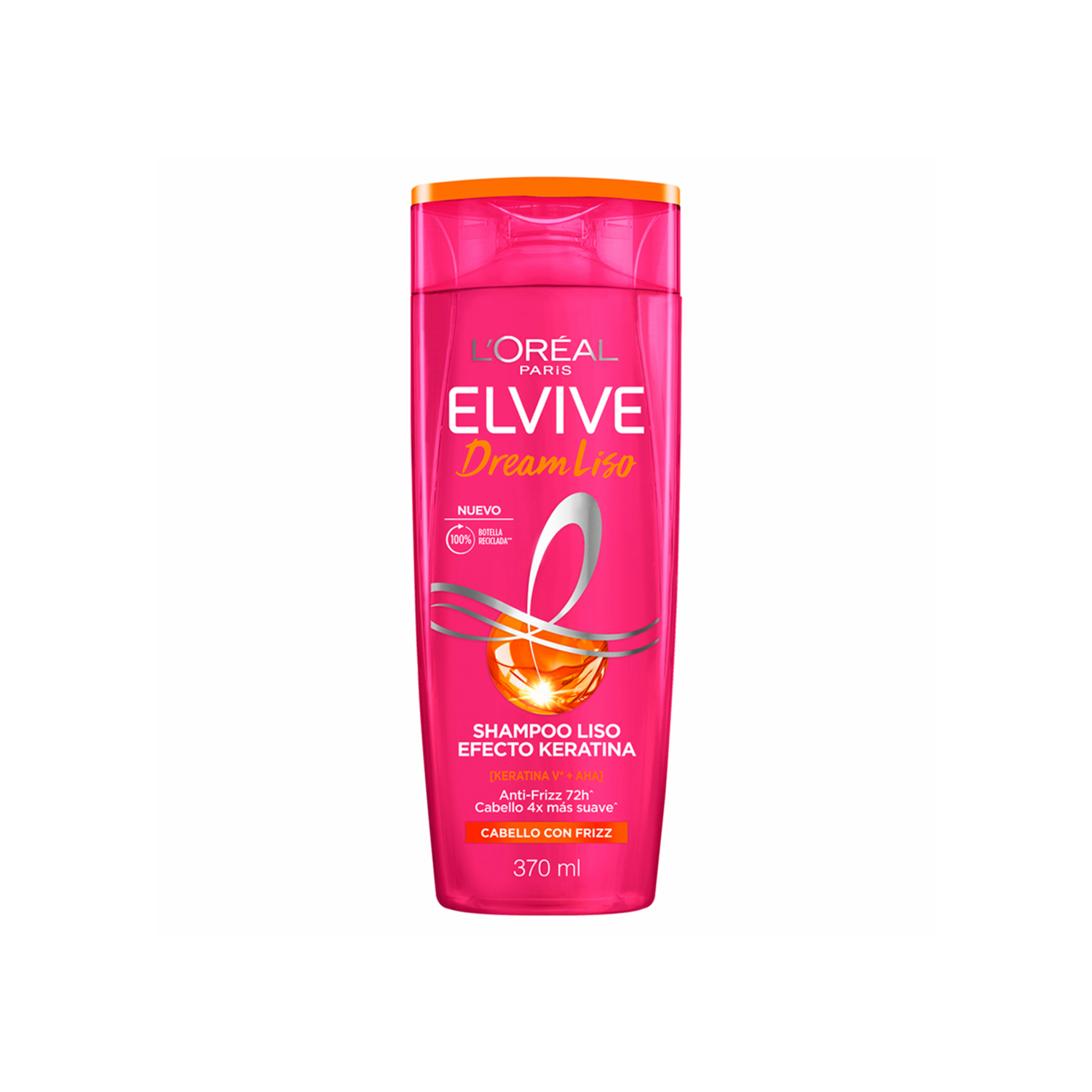 LOREAL PARIS ELVIVE Dream Liso Shampoo Liso Efecto Keratina 370ml  لوريال إلفيف شامبو لتنعيم الشعر بتأثير الكيراتين