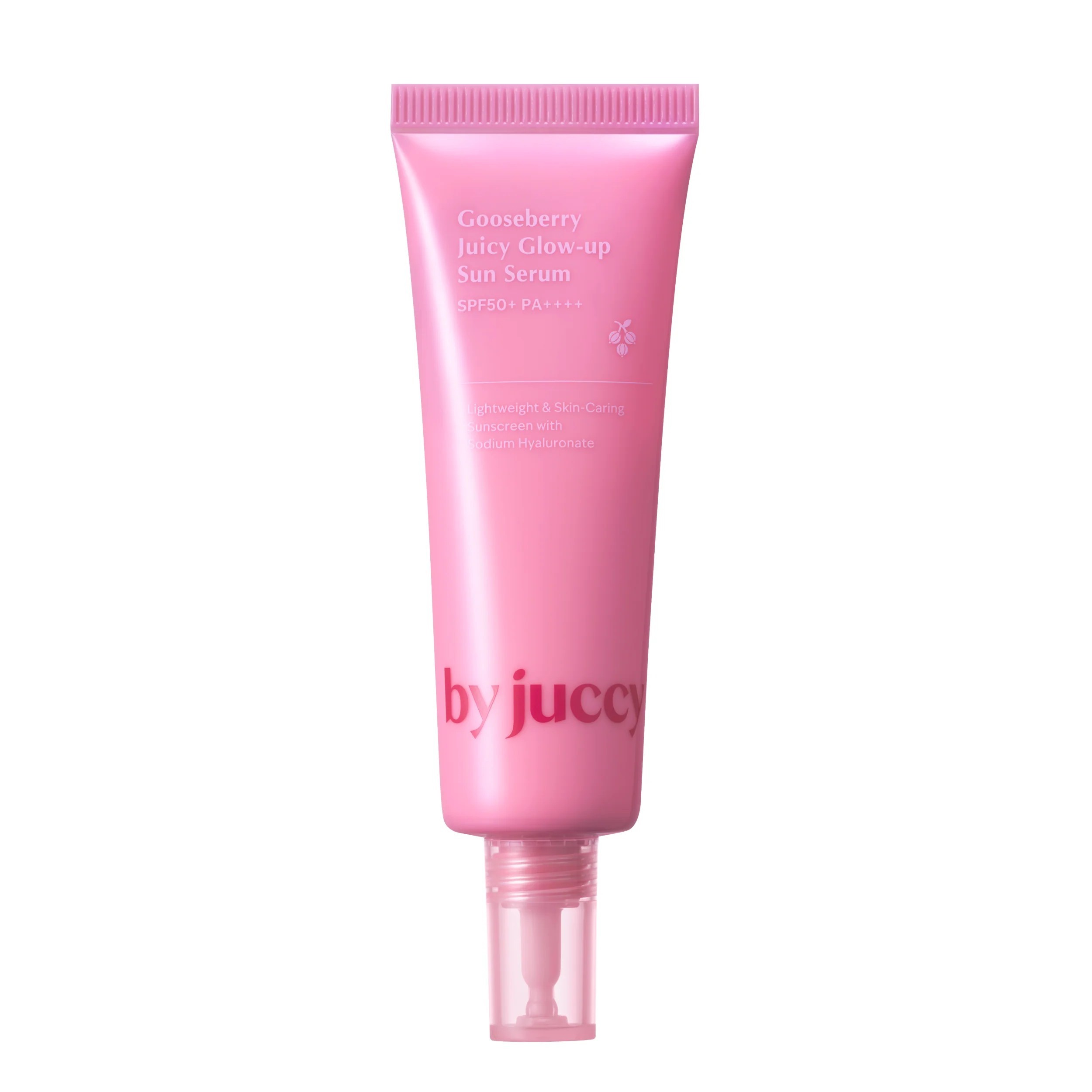 BY JUCCY Gooseberry Juicy Glow-up Sun Serum SPF50+ PA++++ 50ml  باي جوسي سيروم بعامل حماية من الشمس مرطب للبشرة
