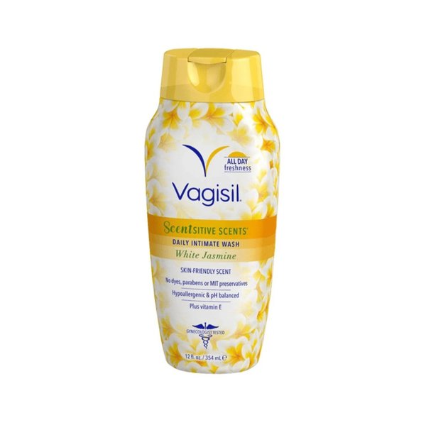 VAGISIL Scentsitive Scents White Jasmine Wash 354ml فاجيسيل غسول زهري للمنطقة الحساسة 