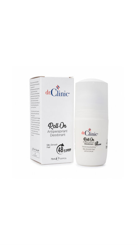 DR. CLINIC ROLL-ON ANTIPERSPIRANT DEODORANT SILKY SMOOTH FEEL 75ml دكتور كلينك رول مانع تعرق