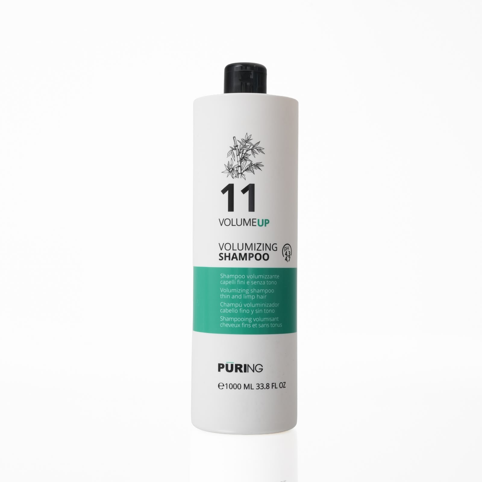 PURING 11 VolumeUp Volumizing Shampoo for fine hair 1000ml بيورنك شامبو للعناية بالشعر الخفيف