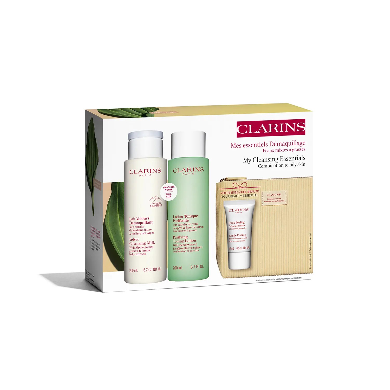 CLARINS My Cleansing Essentials Set - Combination to Oily Skin كلارنس مجموعة العناية للبشرة المختلطة إلى الدهنية