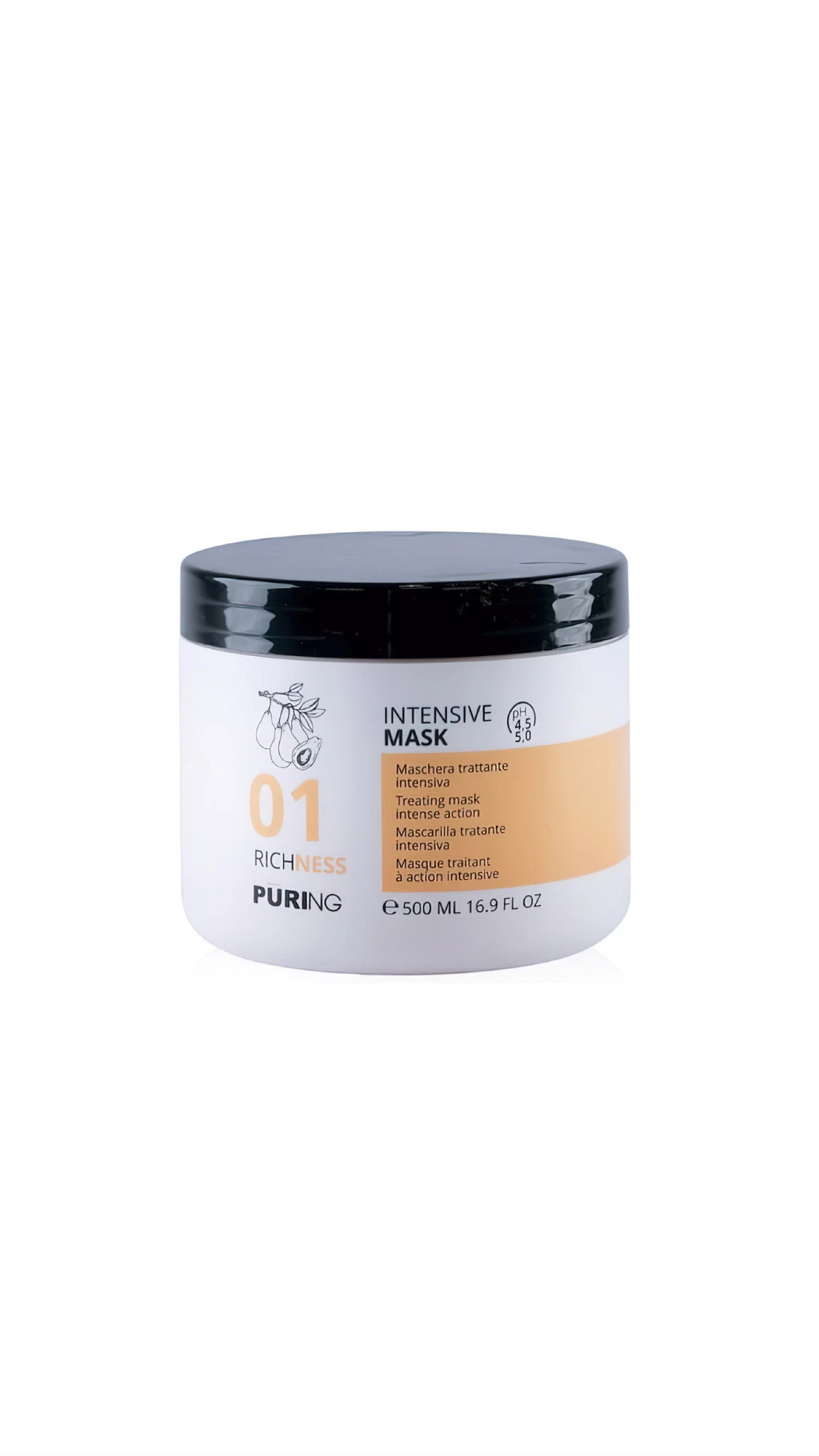 PURING 01 RICHNESS INTENSIVE MASK 500ml بيورنگ ماسك معالج للشعر المصبوغ