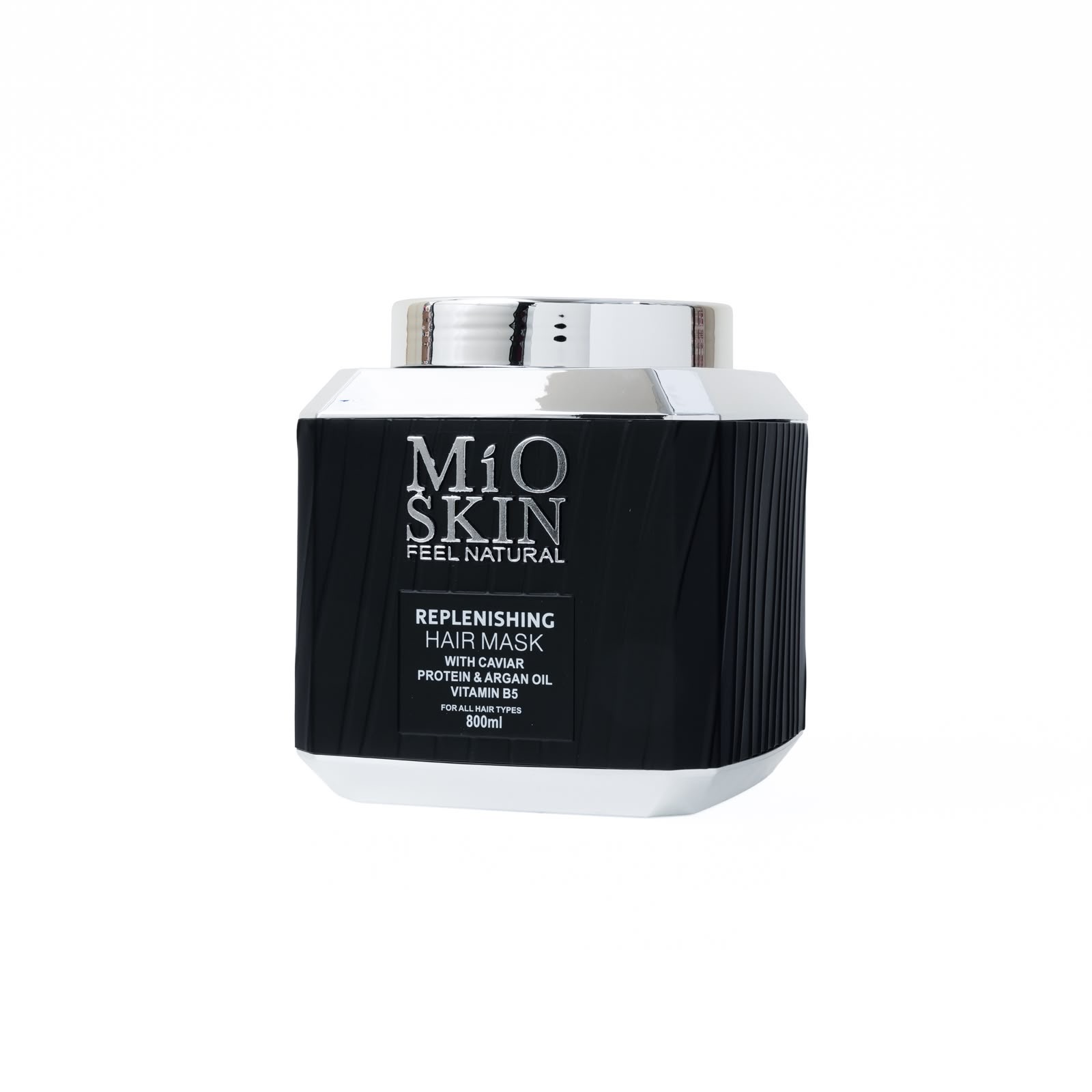 MIO SKIN FEEL NATURAL REPLENISHING HAIR MASK 800ml مايو سكن ماسك بخلاصة الكاڤيار للشعر التالف