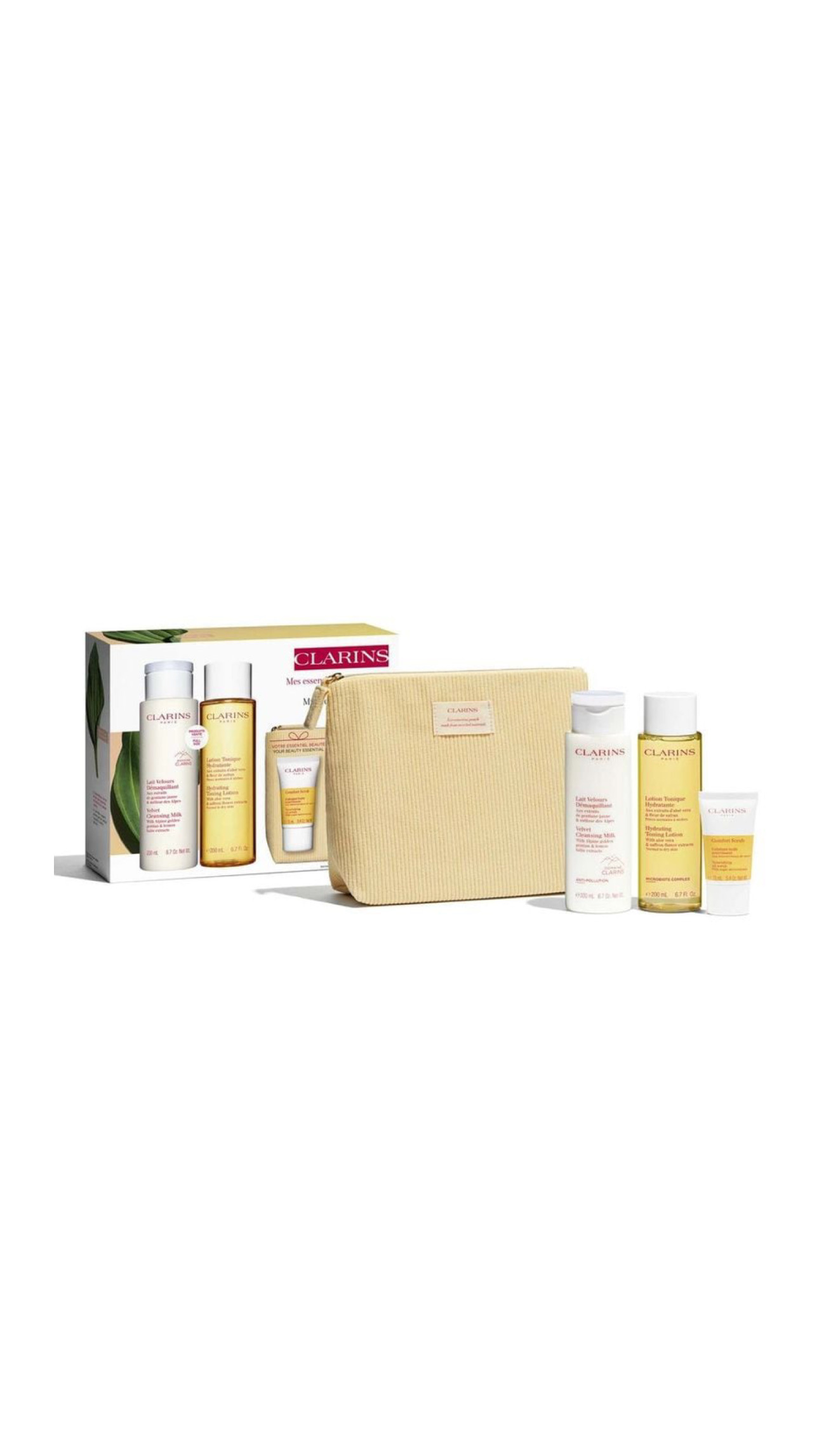(CLARINS MY CLEANSING ESSENTIALS NORMAL SKIN (200ml,200ml,15ml كلارنس مجموعة متكاملة للعناية بالبشرة