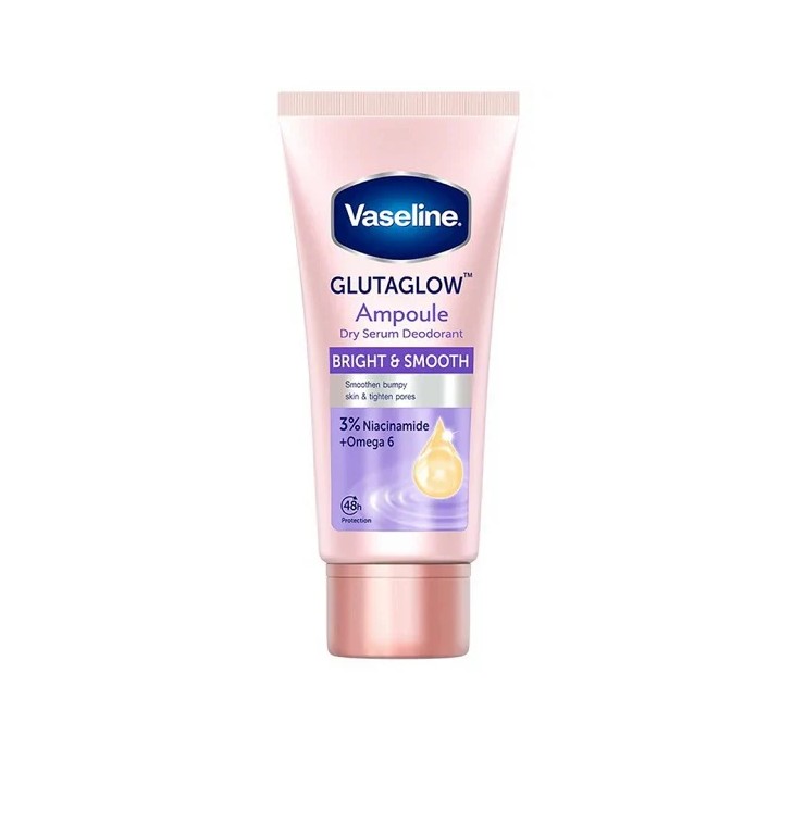 VASELINE Glutaglow Ampoul Deodorant Dry Serum Bright & Smooth 45ml فازلين جلوتا جلو أمبول مزيل عرق