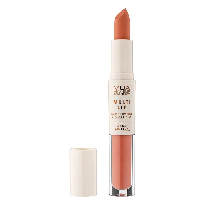 MUA Multi Lip Matte Lipstick and Gloss Duo موا احمر شفاه غير لامع وملمع شفاه