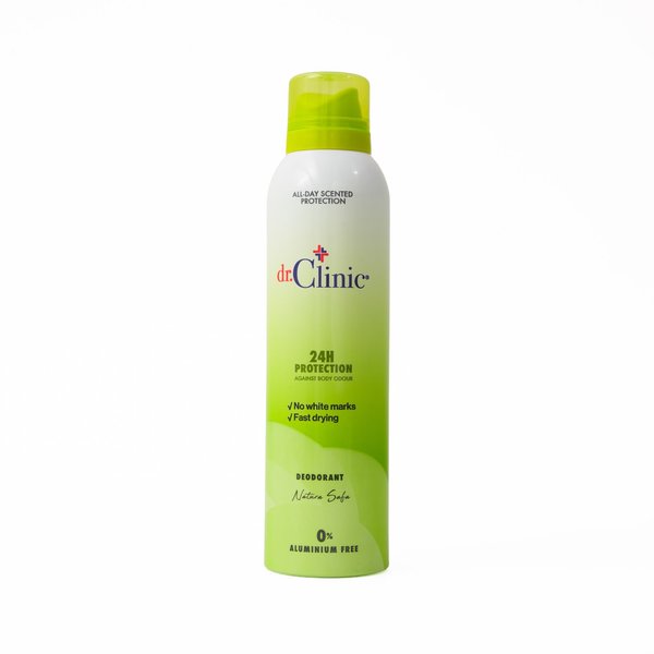 DR. CLINIC 24H PROTECTION DEODORANT NATURA SAFA دكتور كلينك رذاذ مزيل للتعرق
