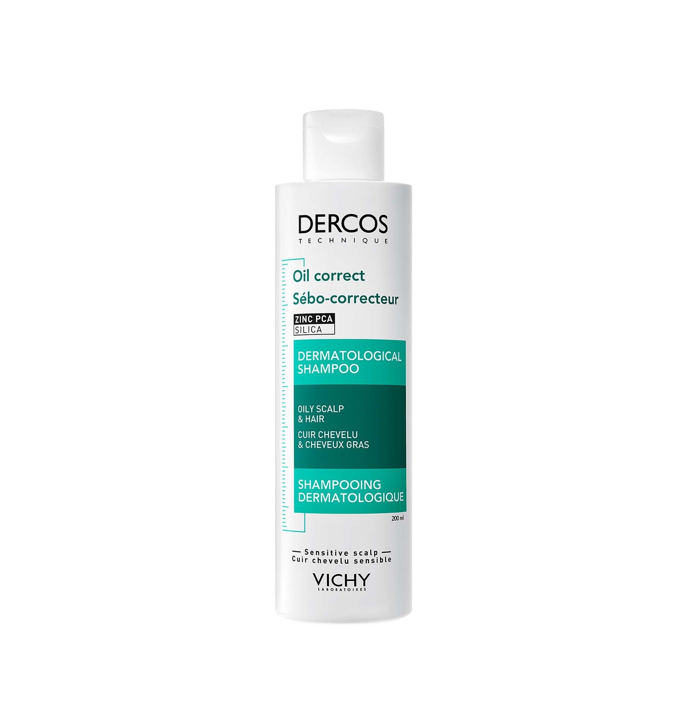 VICHY Dercos Oil Correct Anti-Oily Shampoo 200 ml فيتشي شامبو للشعر و القشرة الدهنية 