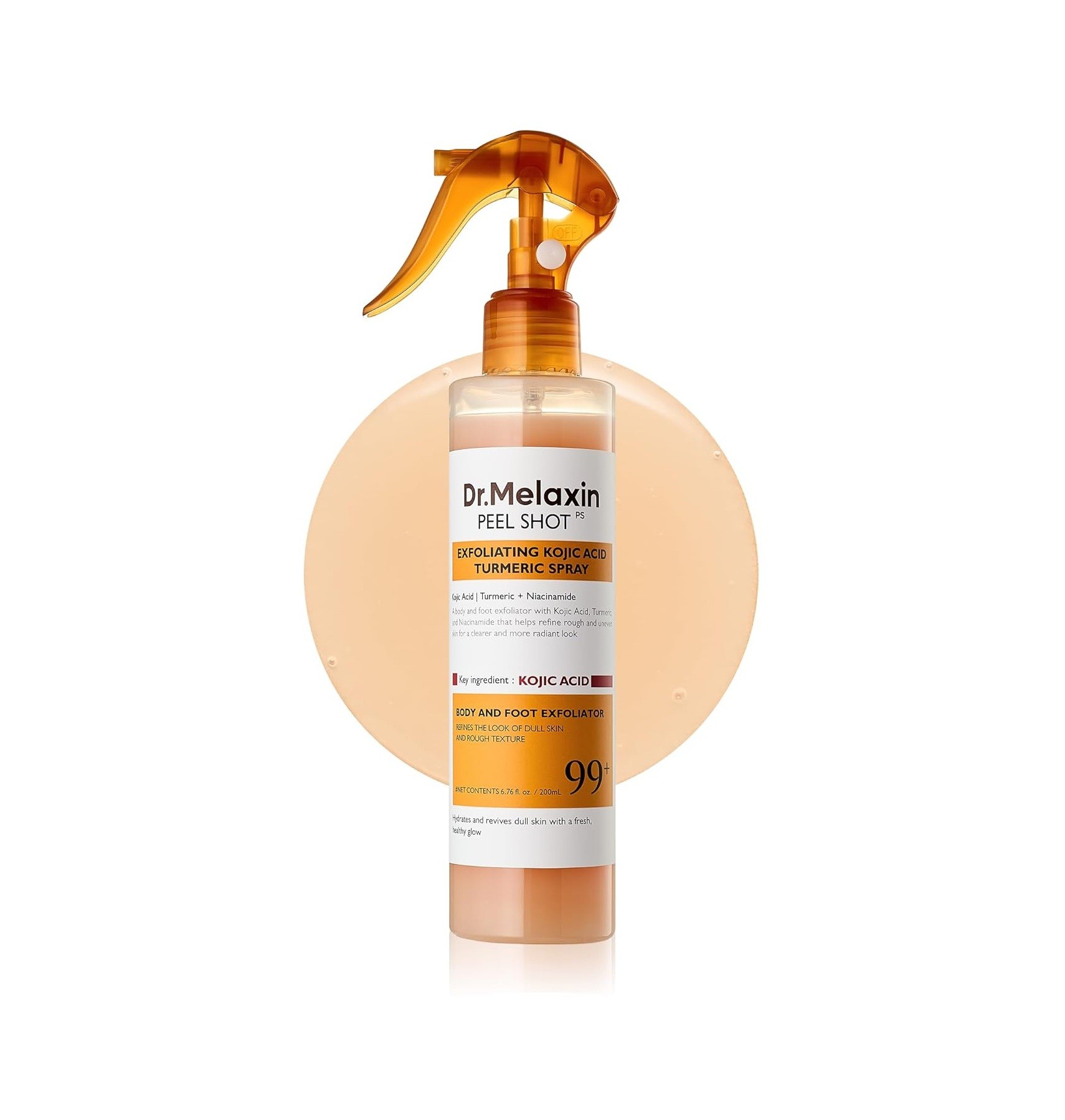 DR.MELAXIN Peel Shot Exfoliating Kojic Acid Spray دكتور ميلاكسين بخاخ تقشير الجسم 