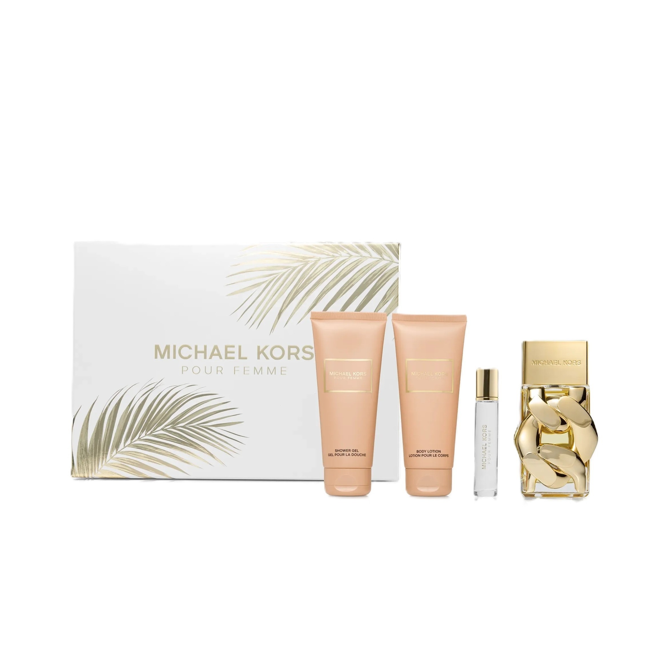 MICHAEL KORS Pour Femme Eau de Parfum GIFT SET FOR WOMEN (4PCS)  مايكل كورس بكج هدايا للنساء