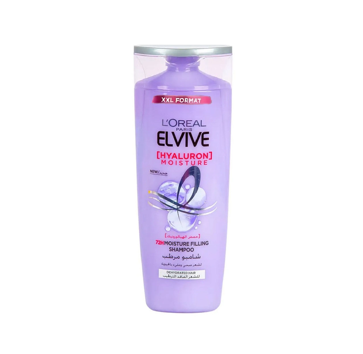 LOREAL Paris Elvive Hyaluron 72H Moisture Filling Shampoo 600ml  لوريال إلفيف شامبو مصمم لترطيب الشعر الجاف والمفتقر للرطوبة