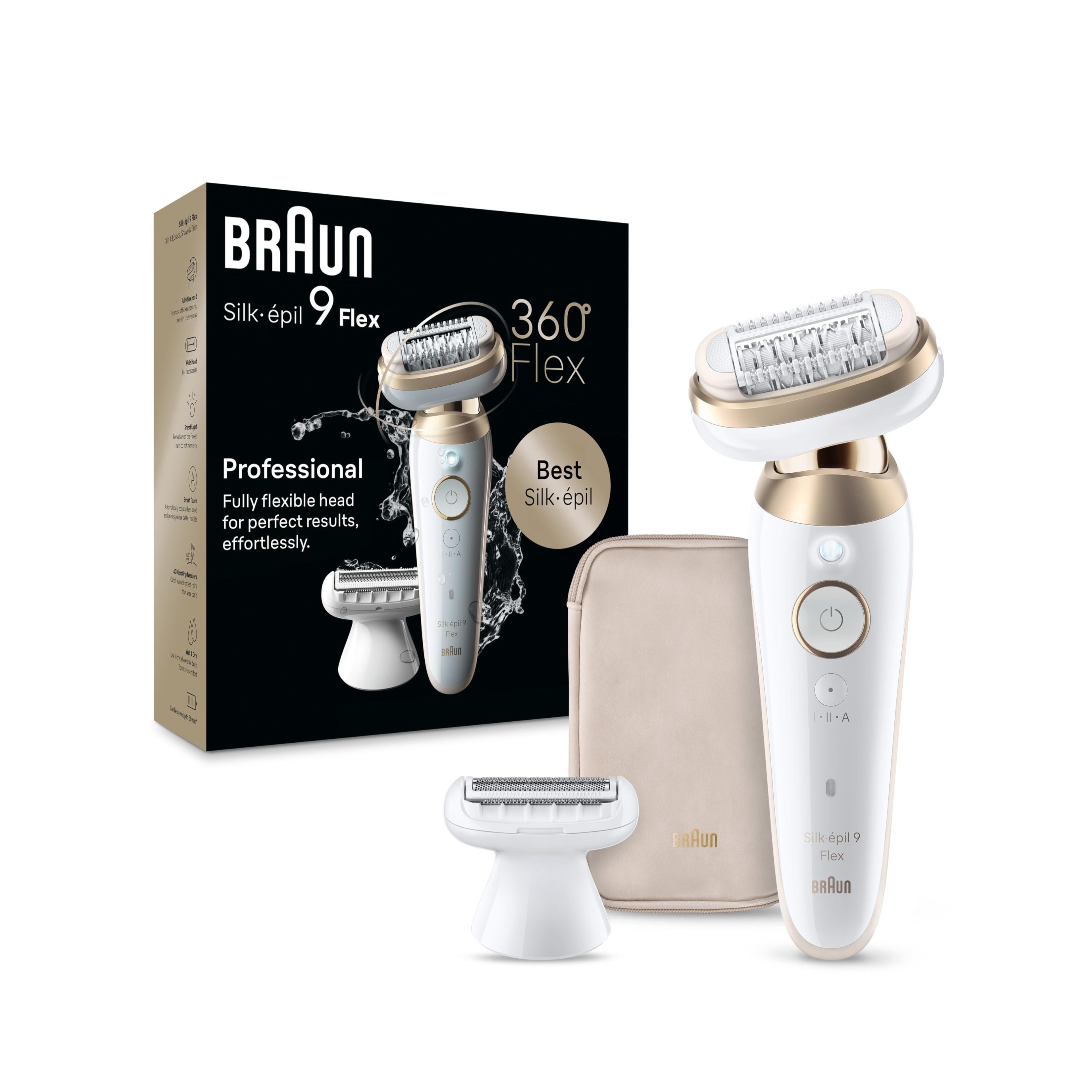 BRAUN Silk-épil 9 Flex Epilator 360 Flex  براون جهاز ازالة الشعر