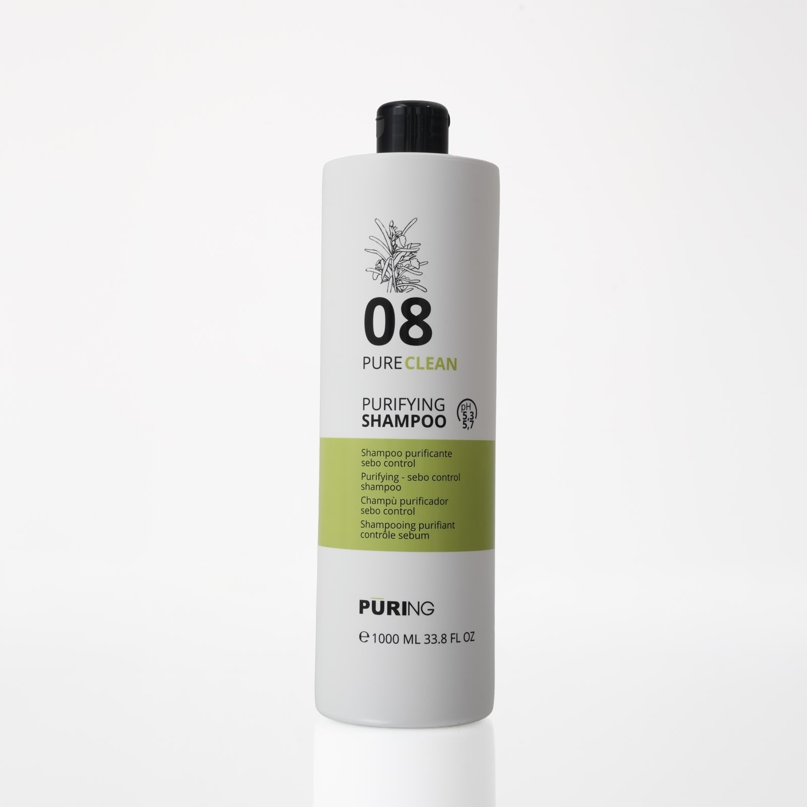 PURING 08 Pureclean Purifying Sebo Control Purifying Shampoo 1000ml بيورنك شامبو