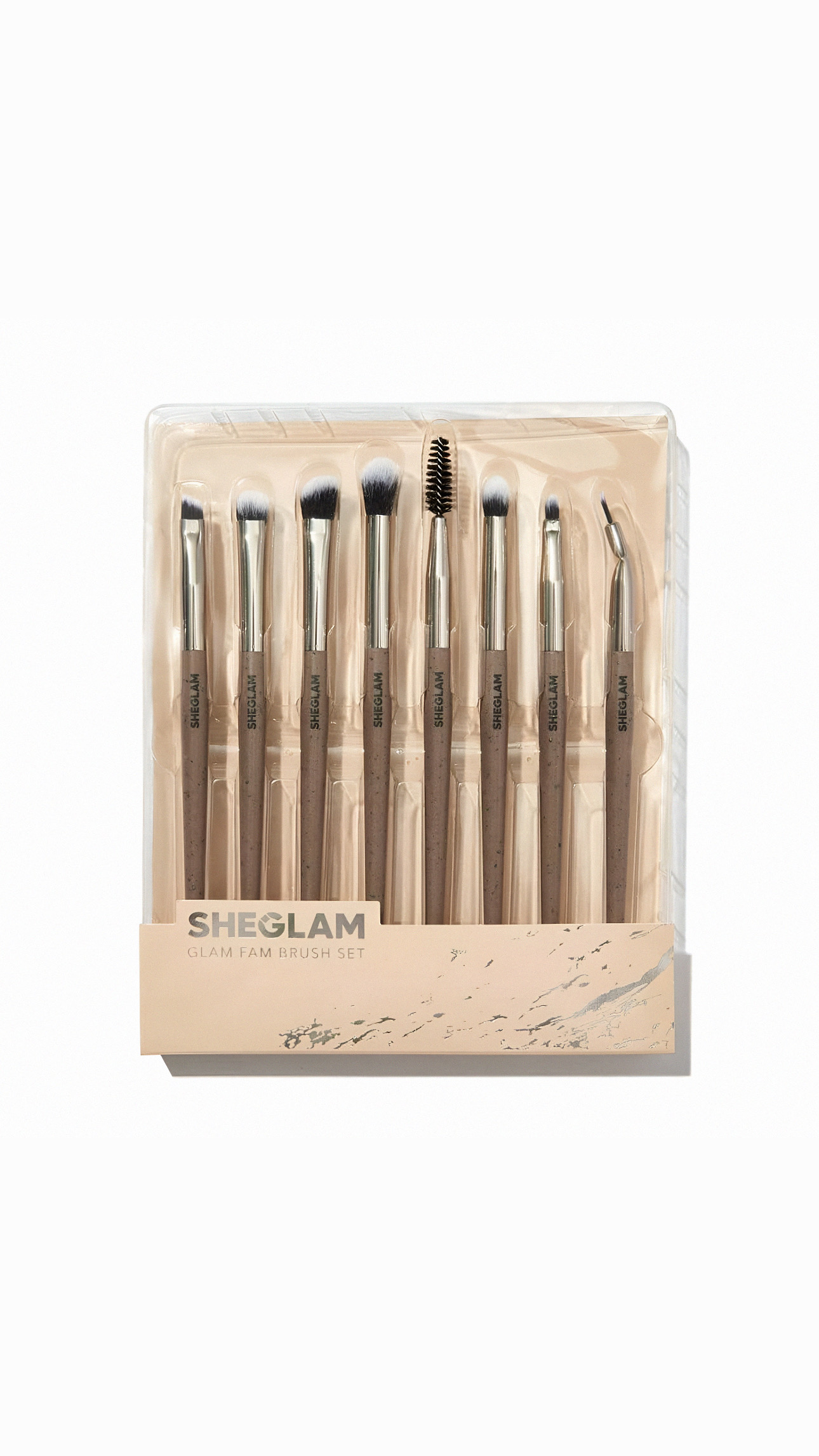 SHEGLAM GLAM FAM BRUSH SET 8 pcs شيگلام مجموعة فرش لمكياج العيون والحواجب مكونة من 8 قطع