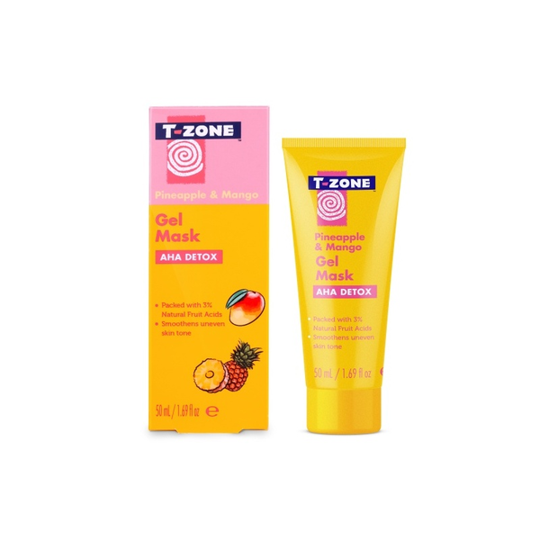 T-ZONE Gel Face Mask Pineapple and Mango 50ml  ماسك جل مقشر للبشرة غني برائحة الأناناس والمانجو