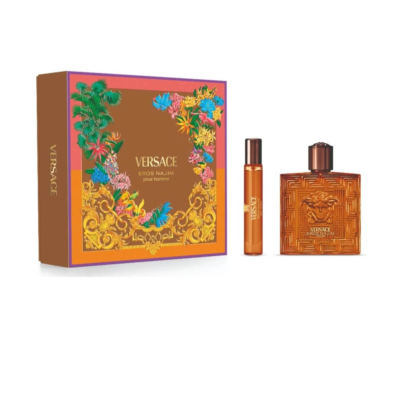 VERSACE Eros Najim Parfum Eau De Parfum Gift set 100 ml +10ml فيرساتشي بكج هدايا للرجال