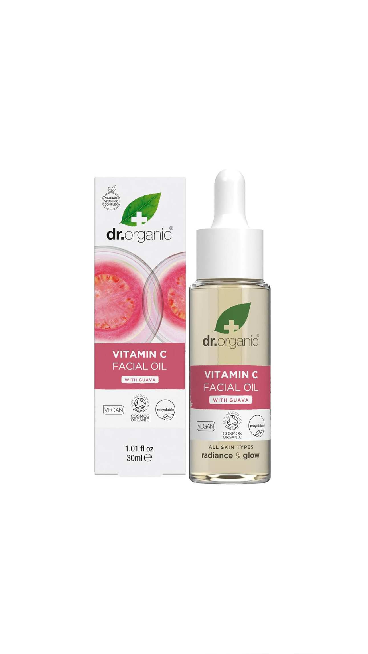 DR. ORGANIC VITAMIN C FACIAL OIL WITH GUAVA 30ml دكتور اورگانك سيروم الڤيتامين C للعناية بالبشرة