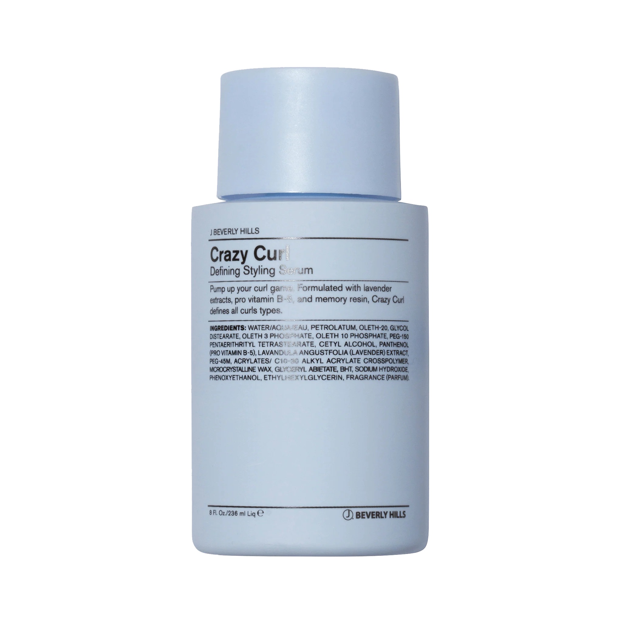 J BEVERLY HILLS CRAZY CURL Defining Styling Serum 236ml جي بيفرلي هيلز سيروم مصمم لتعزيز وتحديد تموجات الشعر