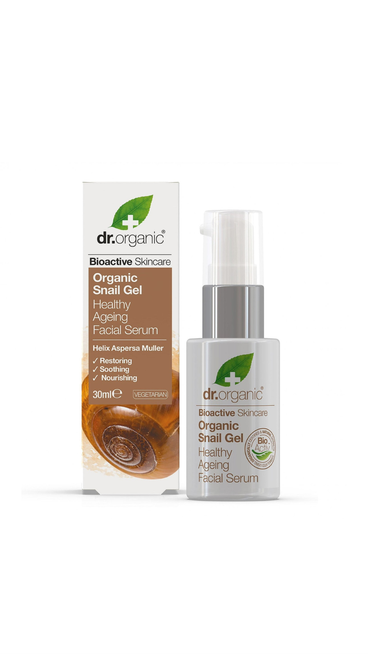 DR. ORGANIC BIOACTIVE SKINCARE ORGANIC SNAIL GEL HEALTHY AGEING FACIAL SERUM 30ml دكتور اوركانك سيروم جل الحلزون للعناية بالبشرة